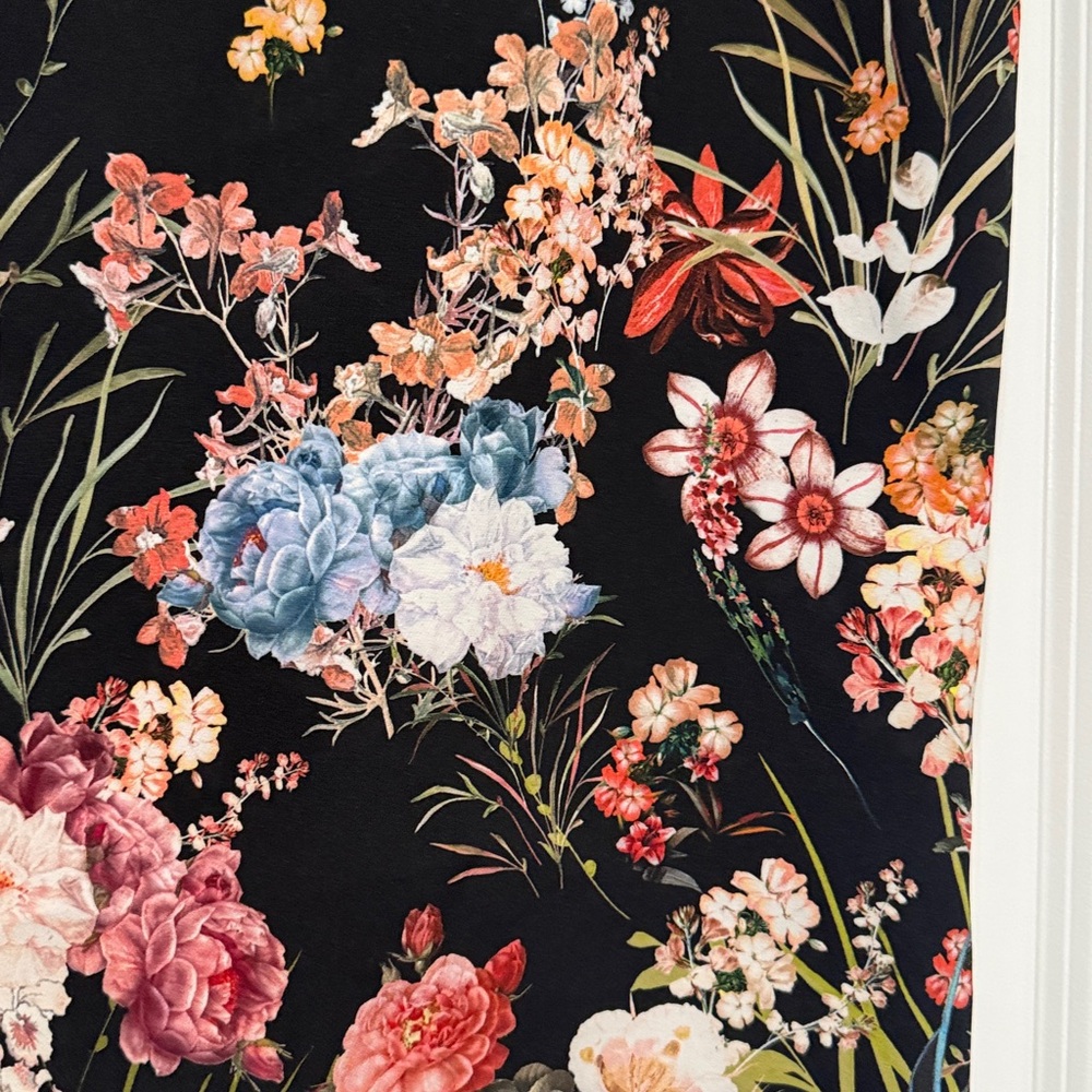 Zara Woman Black Floral Pencil Skirt - Picture 3 of 10